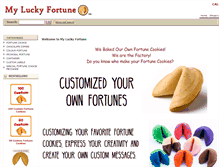 Tablet Screenshot of myluckyfortune.com